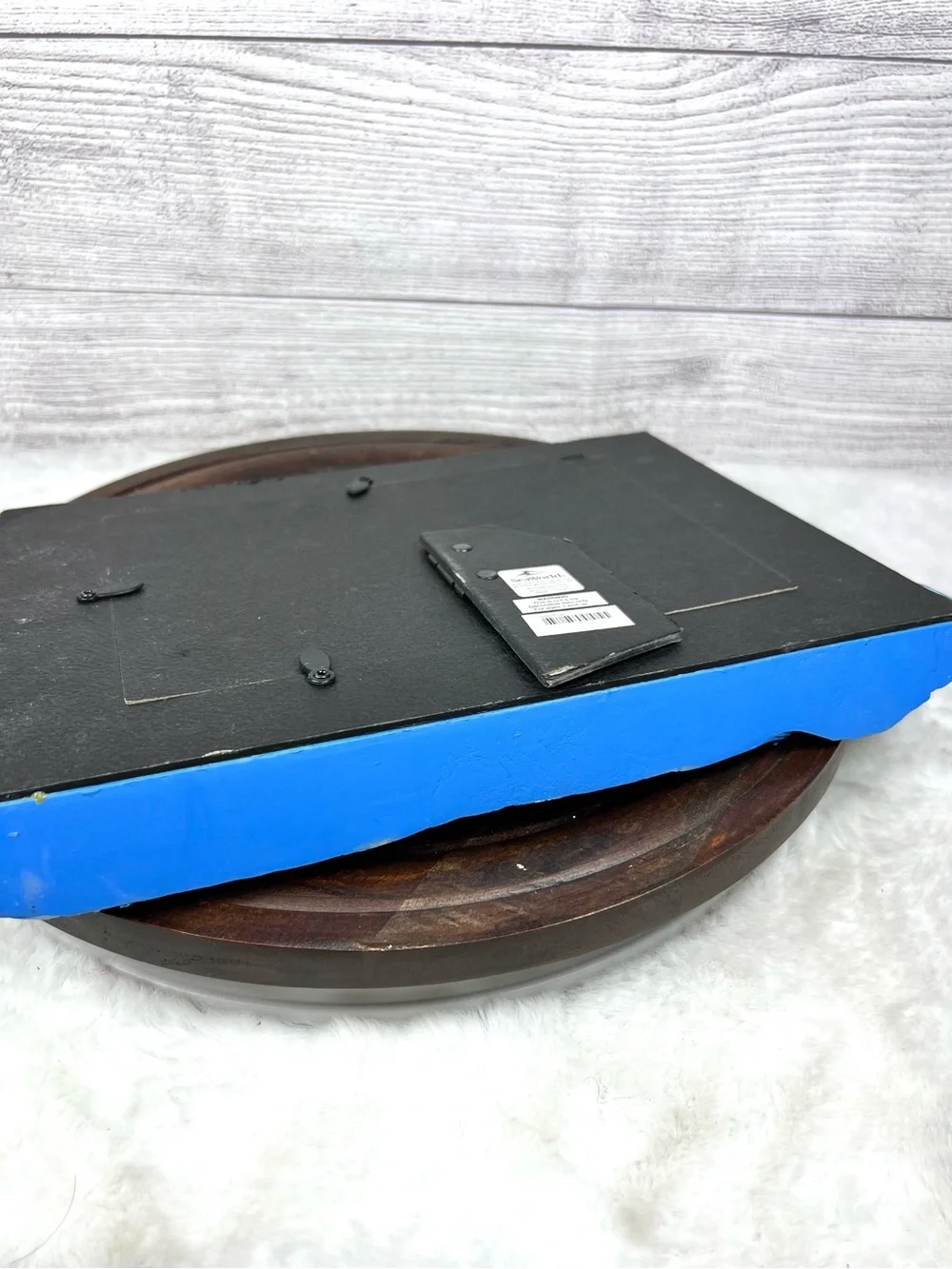 Vintage Sea World Blue Large Picture Frame Orca Polar Bear Penguin 3D Frame 90s